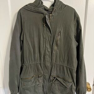 Banana Republic Olive Hooded Field Jacket
